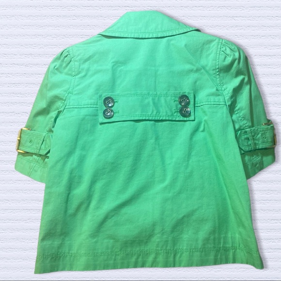 Juicy Couture crop belted short sleeve trench - Picture 9 of 14